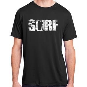 Cool distressed surfing for surfers Adult ChromaSoft Performance T-Shirt