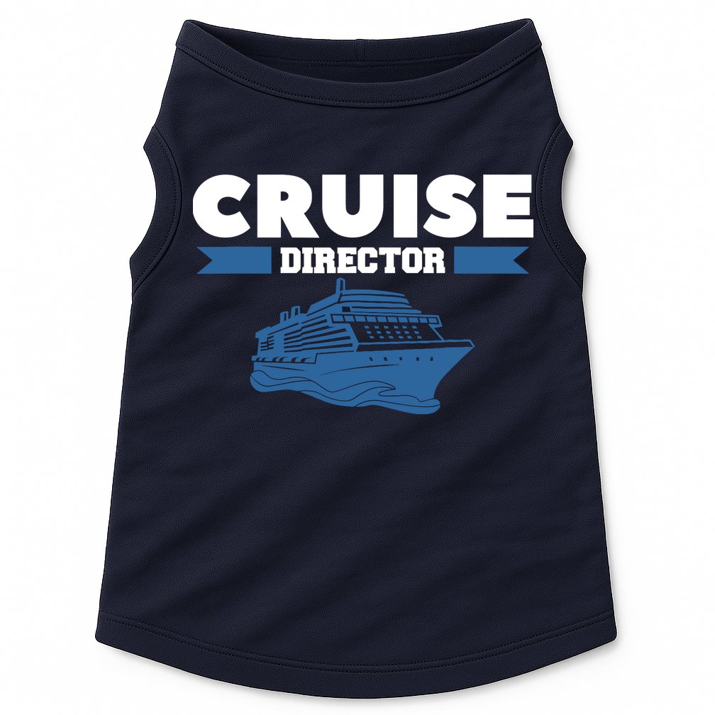 Cruise Director Ship Cruising Vacation Captain Doggie Tank