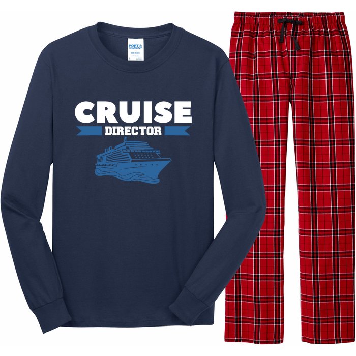 Cruise Director Ship Cruising Vacation Captain Long Sleeve Pajama Set