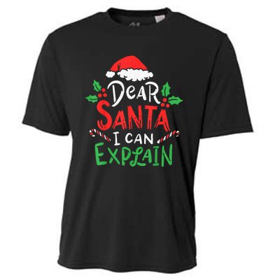 Christmas Dear Santa I Can Explain Funny Santa Claus Joke Cooling Performance Crew T-Shirt