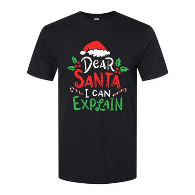 Christmas Dear Santa I Can Explain Funny Santa Claus Joke Softstyle® CVC T-Shirt