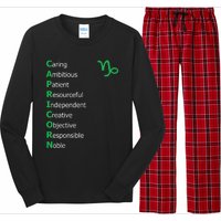 Cute Dandelion Saying Astrology Flower Zodiac Capricorn Long Sleeve Pajama Set