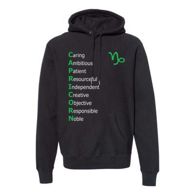 Cute Dandelion Saying Astrology Flower Zodiac Capricorn Premium Hoodie