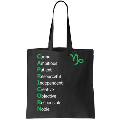 Cute Dandelion Saying Astrology Flower Zodiac Capricorn Tote Bag