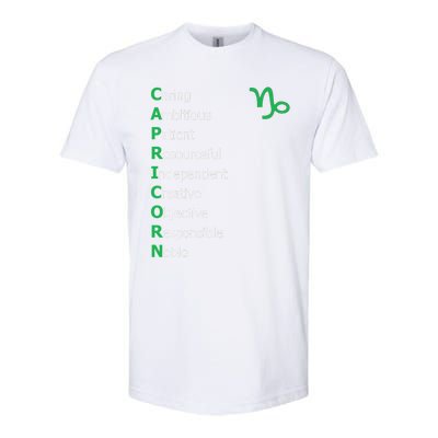 Cute Dandelion Saying Astrology Flower Zodiac Capricorn Softstyle® CVC T-Shirt