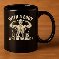 Celebrate Dad's Strength and Humor 11oz C Handle Ceramic Mug