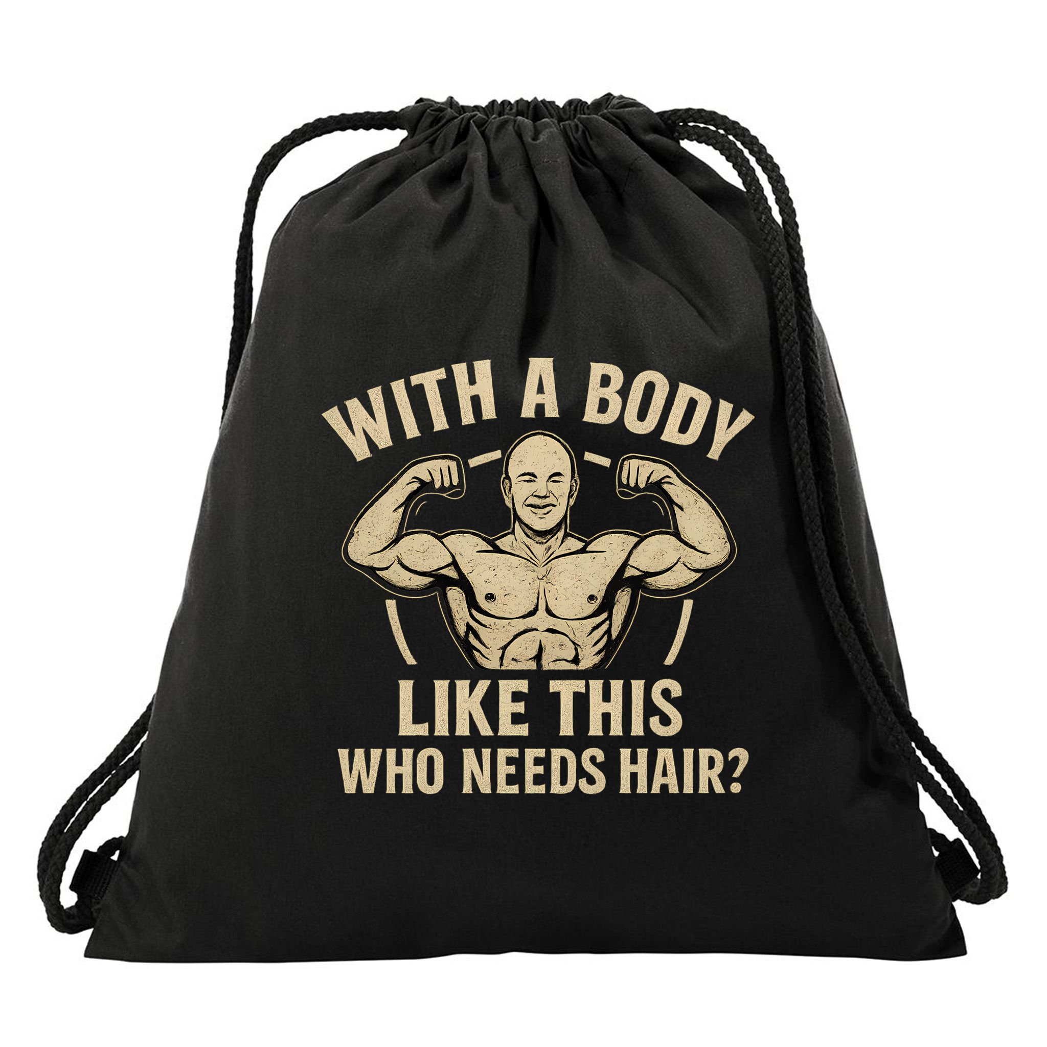 Celebrate Dad's Strength and Humor Drawstring Bag