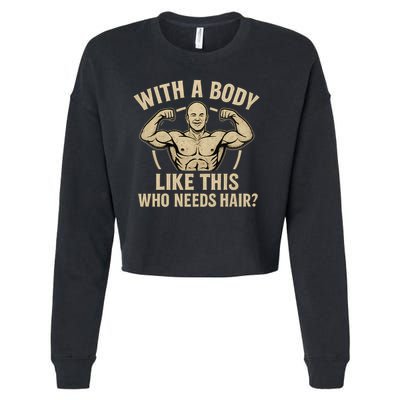 Celebrate Dad's Strength and Humor Cropped Pullover Crew