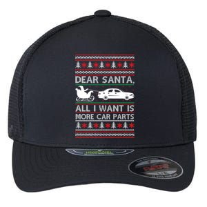 Christmas Dear Santa All I Want Is More Car Parts Flexfit Unipanel Trucker Cap