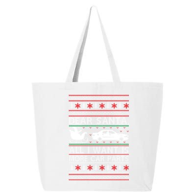 Christmas Dear Santa All I Want Is More Car Parts 25L Jumbo Tote