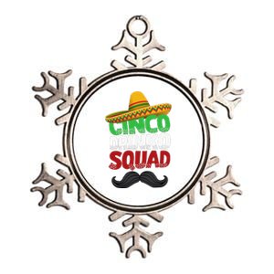 Cinco Drinko Squad Party Mexican Fiesta Funny Cinco De Mayo Metallic Star Ornament