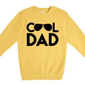 Cool Dad Sunglass Fathers Day Premium Crewneck Sweatshirt