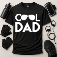 Cool Dad Sunglass Fathers Day Cooling Performance Crew T-Shirt