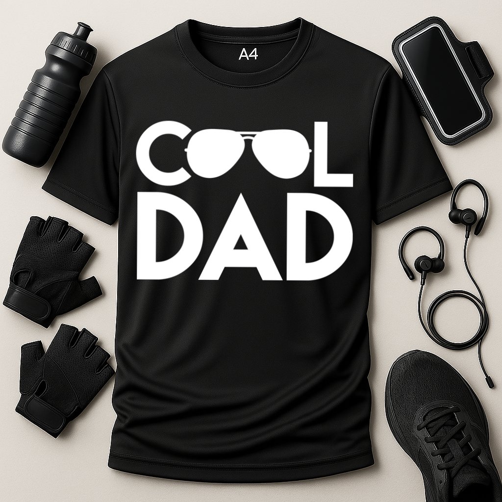 Cool Dad Sunglass Fathers Day Cooling Performance Crew T-Shirt