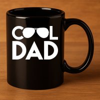 Cool Dad Sunglass Fathers Day 11oz C Handle Ceramic Mug