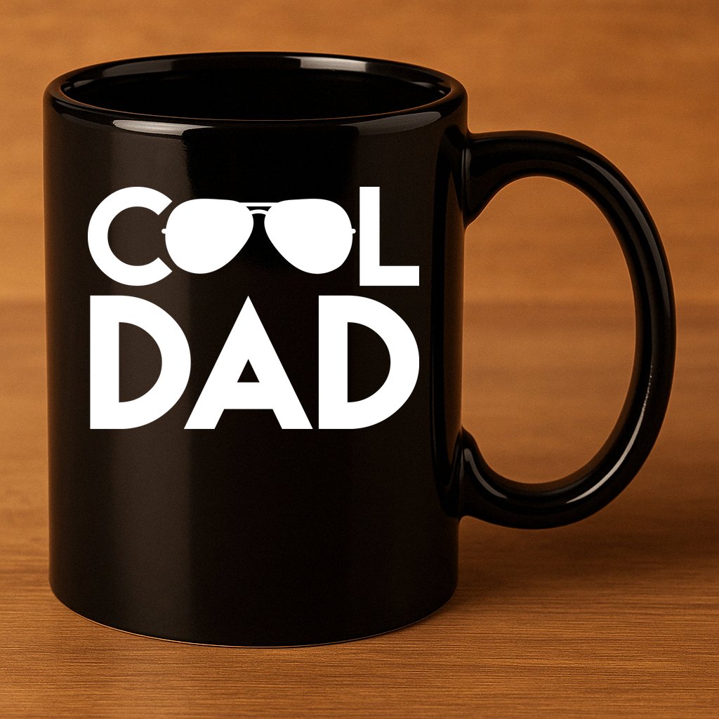 Cool Dad Sunglass Fathers Day 11oz C Handle Ceramic Mug