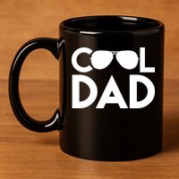 Cool Dad Sunglass Fathers Day 11oz C Handle Ceramic Mug