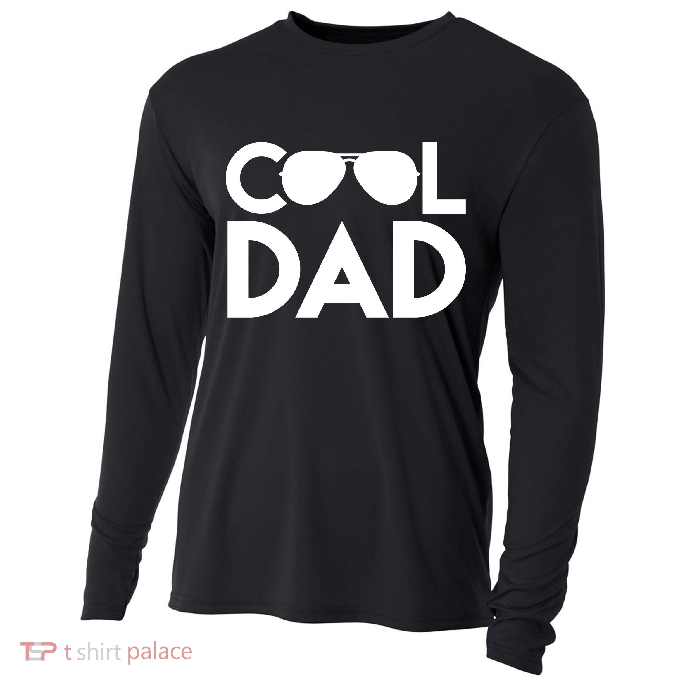 Cool Dad Sunglass Fathers Day Cooling Performance Long Sleeve Crew