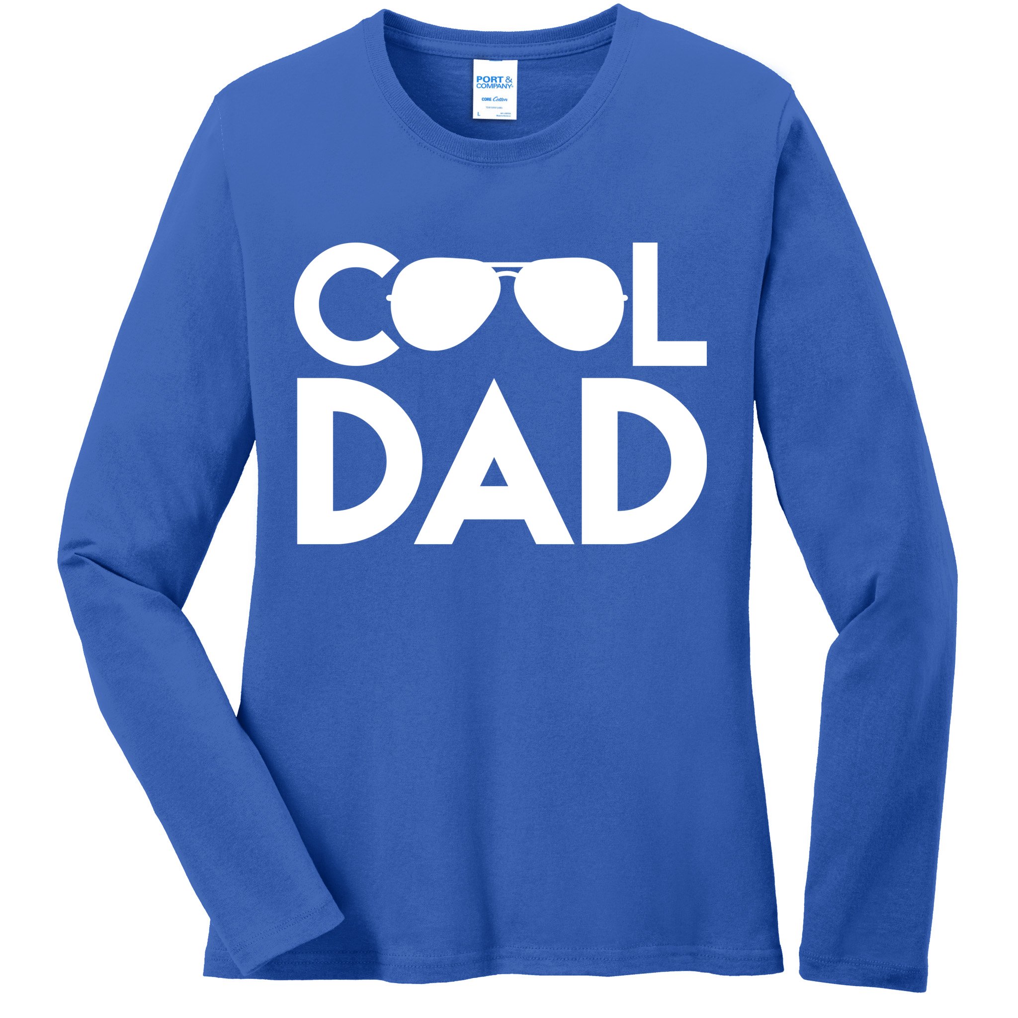 Cool Dad Sunglass Fathers Day Ladies Long Sleeve Shirt