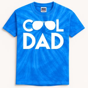 Cool Dad Sunglass Fathers Day Kids Tie-Dye T-Shirt