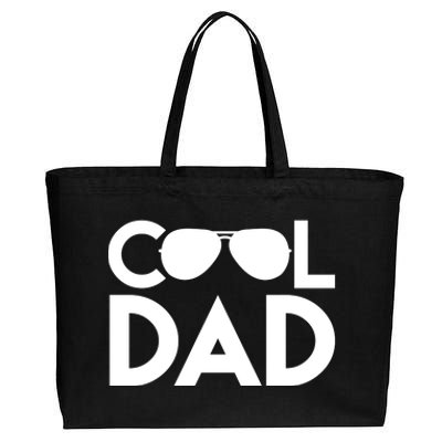 Cool Dad Sunglass Fathers Day Cotton Canvas Jumbo Tote