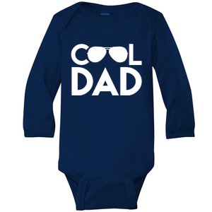 Cool Dad Sunglass Fathers Day Baby Long Sleeve Bodysuit