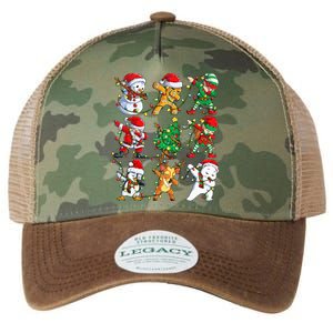 Christmas Dabbing Santa Elf Friends Xmas Dab Legacy Tie Dye Trucker Hat