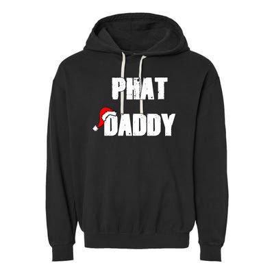 Christmas Daddy Santa Claus Father Family Matching Pajamas Garment-Dyed Fleece Hoodie