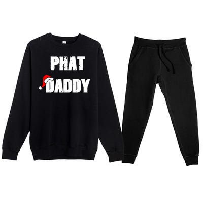 Christmas Daddy Santa Claus Father Family Matching Pajamas Premium Crewneck Sweatsuit Set