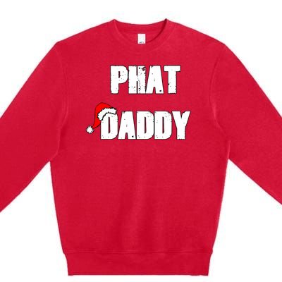 Christmas Daddy Santa Claus Father Family Matching Pajamas Premium Crewneck Sweatshirt