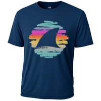 Colorful Distressed Shark Fin Performance Shirt