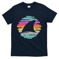 Colorful Distressed Shark Fin T-Shirt