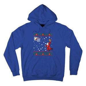 Christmas Dunking Santa Basketball Xmas Cute Gift Hoodie