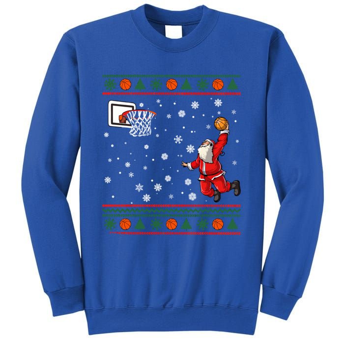 Christmas Dunking Santa Basketball Xmas Cute Gift Sweatshirt