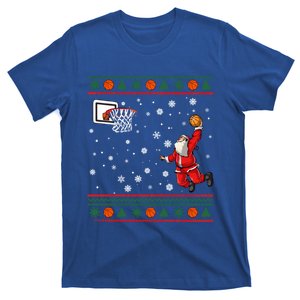 Christmas Dunking Santa Basketball Xmas Cute Gift T-Shirt