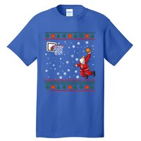 Christmas Dunking Santa Basketball Xmas Cute Gift Tall T-Shirt