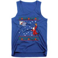 Christmas Dunking Santa Basketball Xmas Cute Gift Tank Top