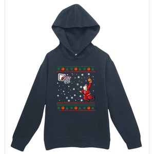 Christmas Dunking Santa Basketball Xmas Cute Gift Urban Pullover Hoodie