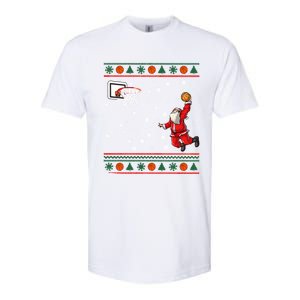 Christmas Dunking Santa Basketball Xmas Cute Gift Softstyle CVC T-Shirt