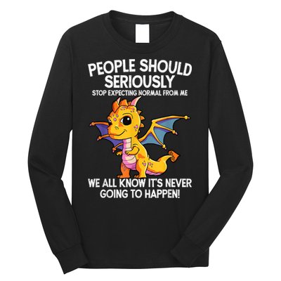 Cute Dragon Seriously Dragon For Women And Girls Long Sleeve Shirt