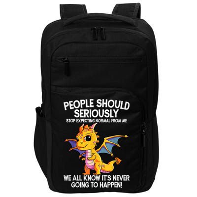 Cute Dragon Seriously Dragon For Women And Girls Impact Tech Backpack