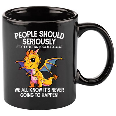 Cute Dragon Seriously Dragon For Women And Girls 11oz C Handle Ceramic Mug