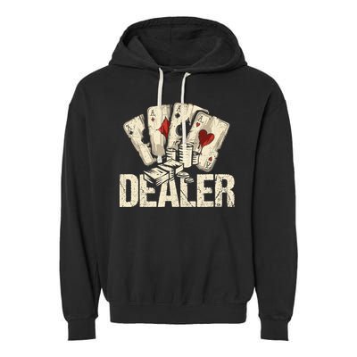 Casino Dealer Shirt Poker Dealer Shirt Costume Accessories Garment-Dyed Fleece Hoodie