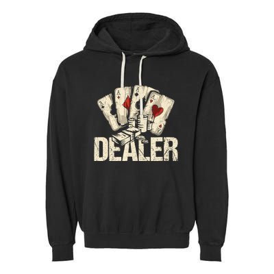 Casino Dealer Shirt Poker Dealer Shirt Costume Accessories Garment-Dyed Fleece Hoodie