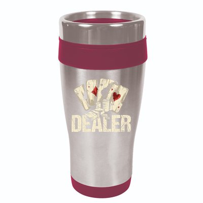 Casino Dealer Shirt Poker Dealer Shirt Costume Accessories 16oz Travel Tumbler