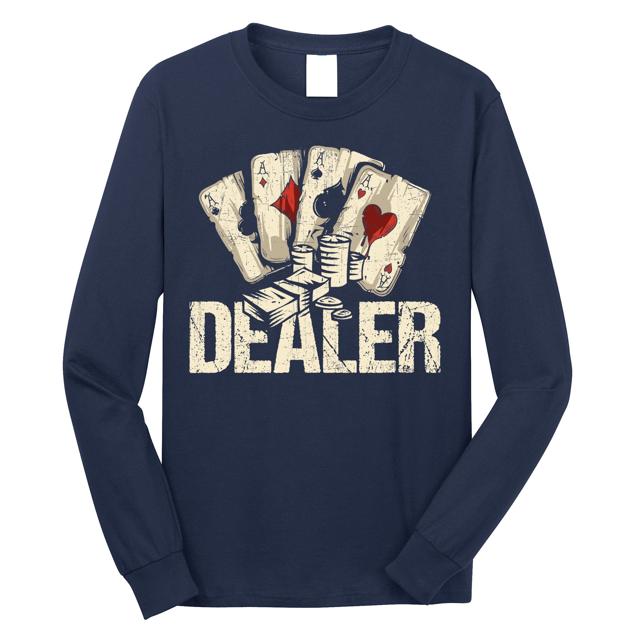 Casino Dealer Shirt Poker Dealer Shirt Costume Accessories Long Sleeve Shirt