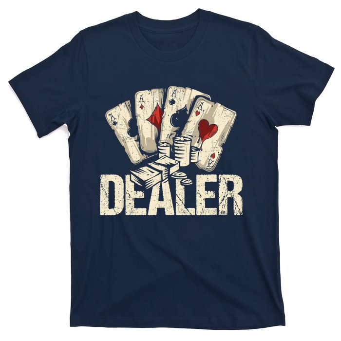 Casino Dealer Shirt Poker Dealer Shirt Costume Accessories T-Shirt