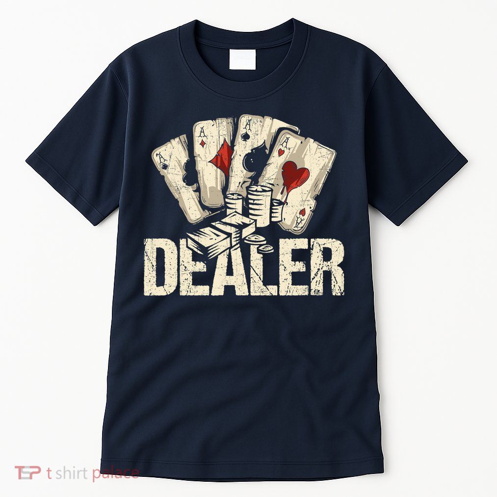 Casino Dealer Shirt Poker Dealer Shirt Costume Accessories Tall T-Shirt