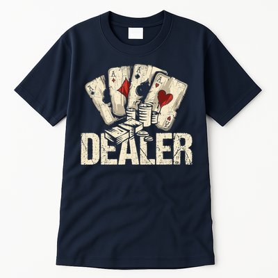 Casino Dealer Shirt Poker Dealer Shirt Costume Accessories Tall T-Shirt