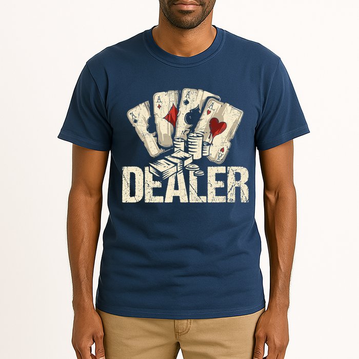 Casino Dealer Shirt Poker Dealer Shirt Costume Accessories Tall T-Shirt